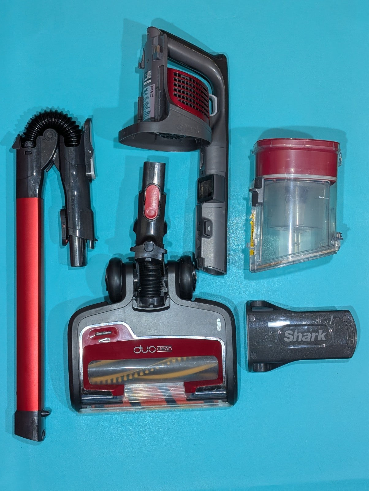 Shark IZ201UKTSB Red Vacuum Cleaner Spare Parts | Cleaned Replacement Parts | 24